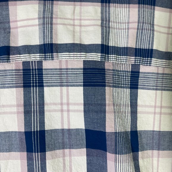 Old Navy Shirt XXL White Blue Mens Button Down Collard - Picture 11 of 12